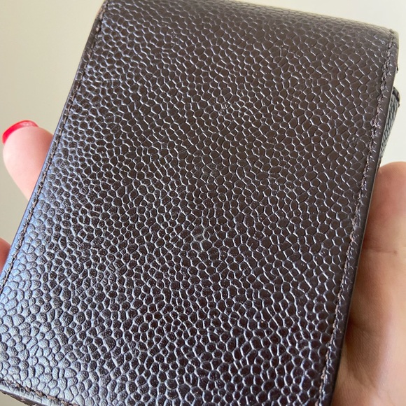 Chanel brown caviar cigarette case, authentic - Picture 4 of 10